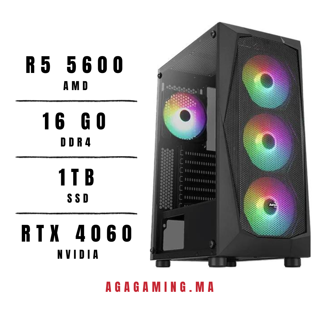 Pc Gamer ryzen 5 5600/16Gb/1Tb ssd/RTX 4060 8Gb Pc Gamer ryzen 5 5600/16Gb/1Tb ssd/RTX 4060 8Gb
